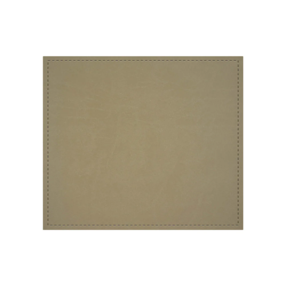 Risch TABLEMAT-EVERGREEN 15 Inch Faux Leather Placemat Made in USA with Non-Skid Backing