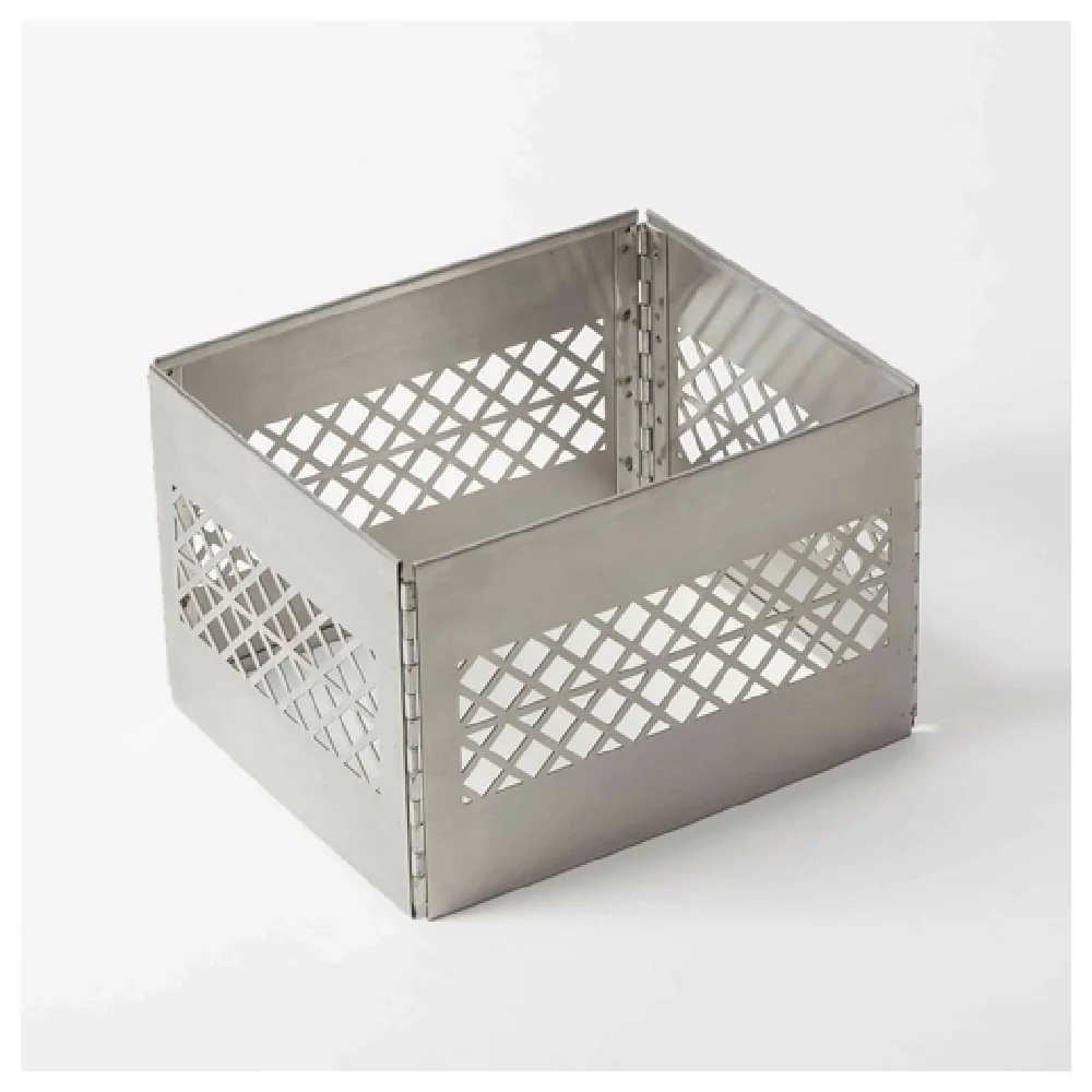 American Metalcraft KSMC10 12-1/8 Inch Collapsible Milk Crate Stainless Steel