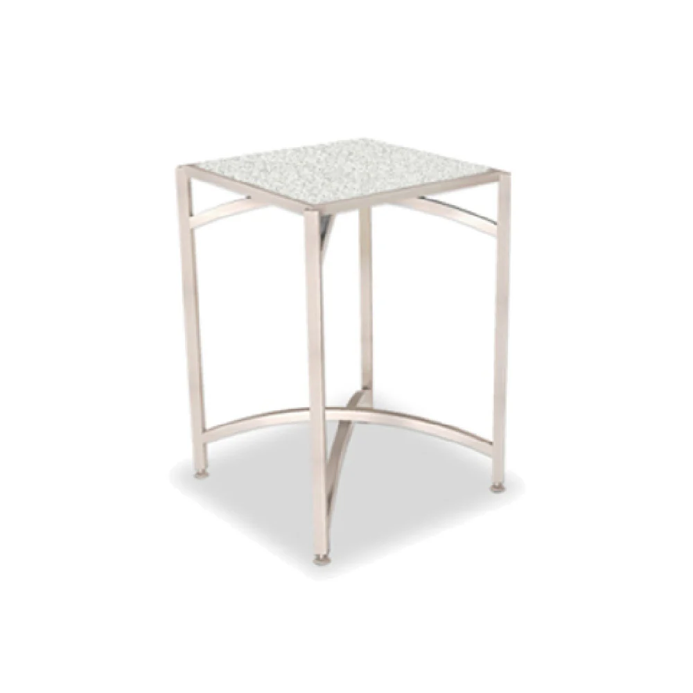 Forbes Industries 7023T-42 24 Inch Square Collapsible Folding Table Stainless Steel