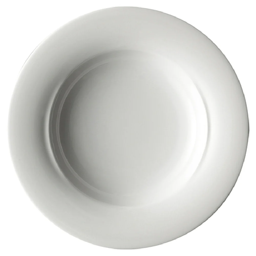 Steelite 6321P1304 11 Inch Deep Plate 30.5 Oz Round Porcelain with Wide Rim