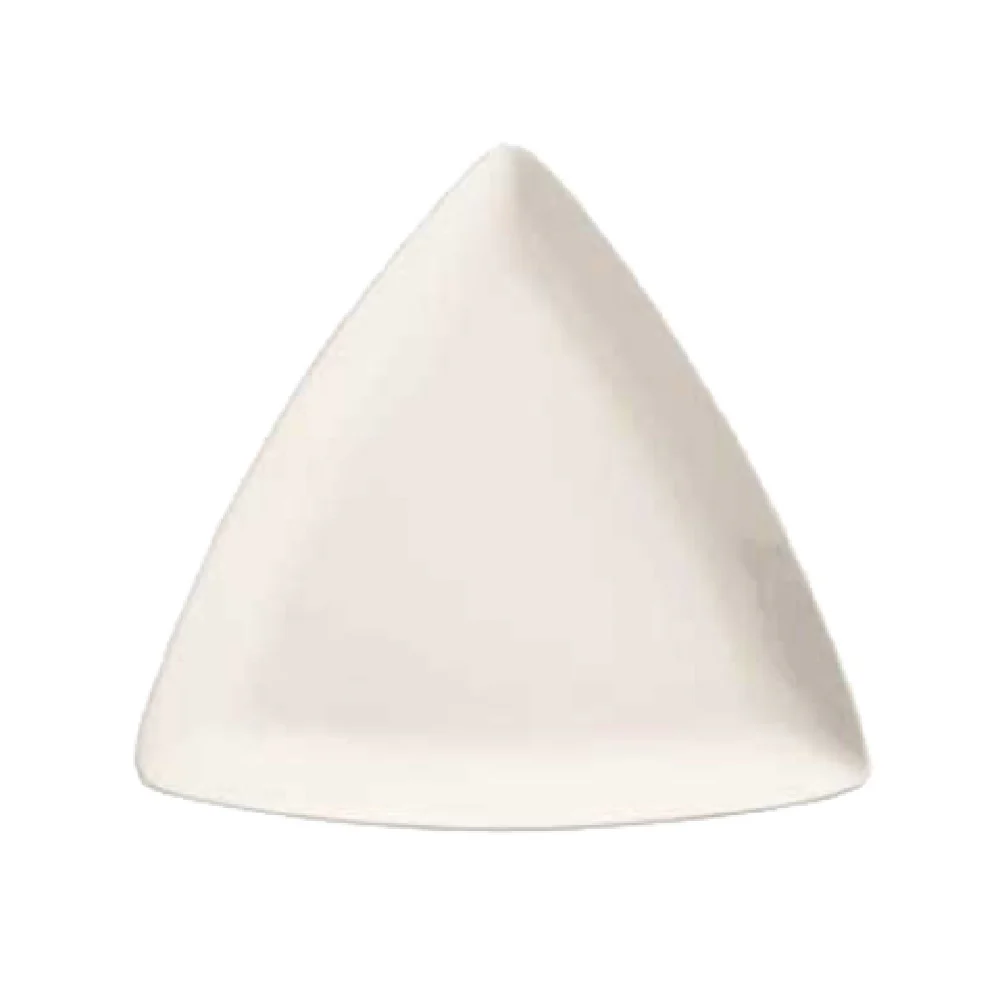 Libbey 840-435T 9 Inch Triangle Coupe Plate Bright White Porcelain Libbey 840-435T 9 Inch Triangle Coupe Plate Bright White Porcelain