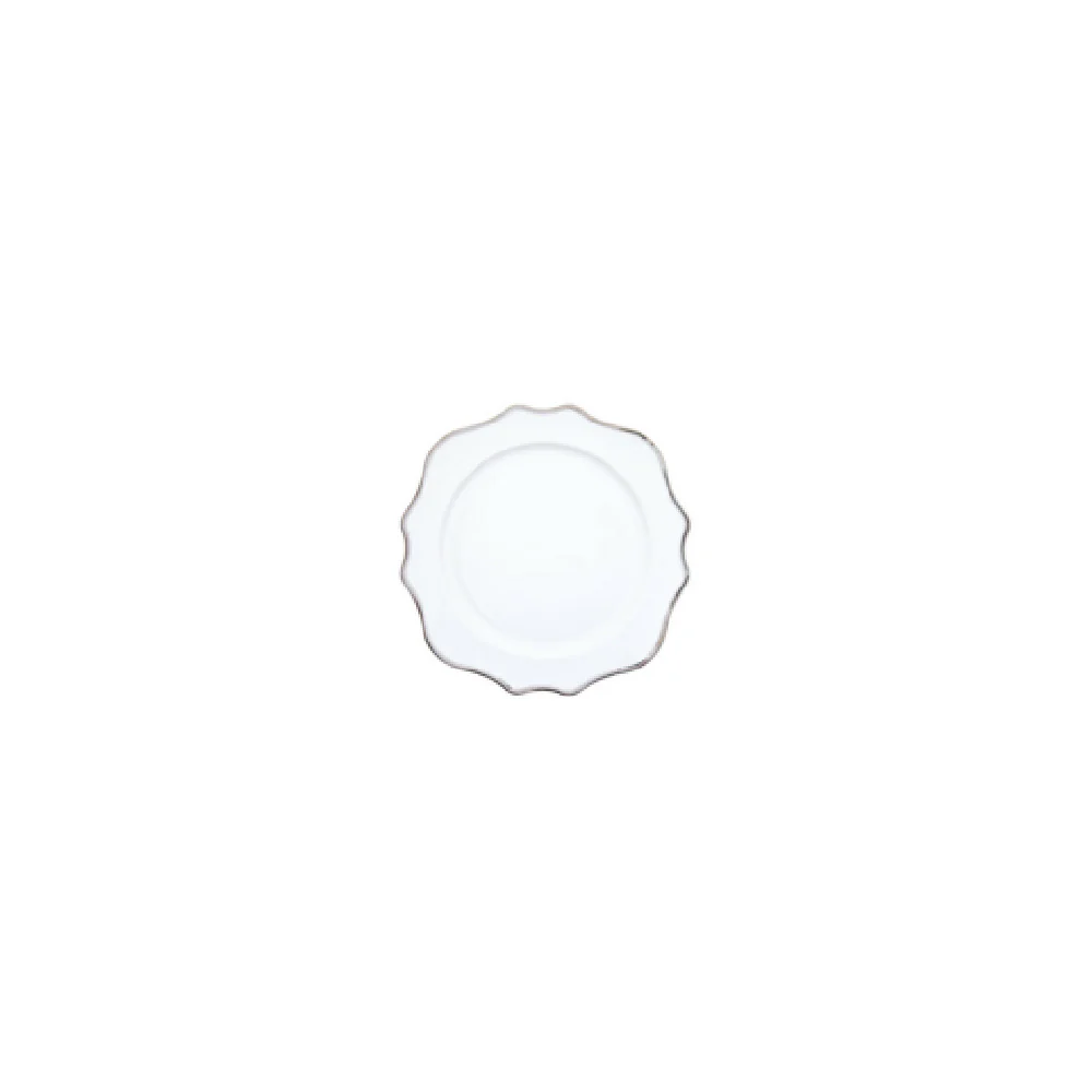 Fortessa RRP.TRIESTEP.03 6 Inch China Bread and Butter Plate with Platinum Finish