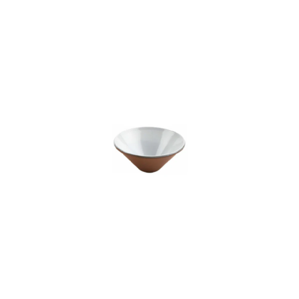 GET Enterprises SH.BL-1110WHT 9.06 Inch White Bowl with Stone Heart Terracotta GET Enterprises SH.BL-1110WHT 9.06 Inch White Bowl with Stone Heart Terracotta