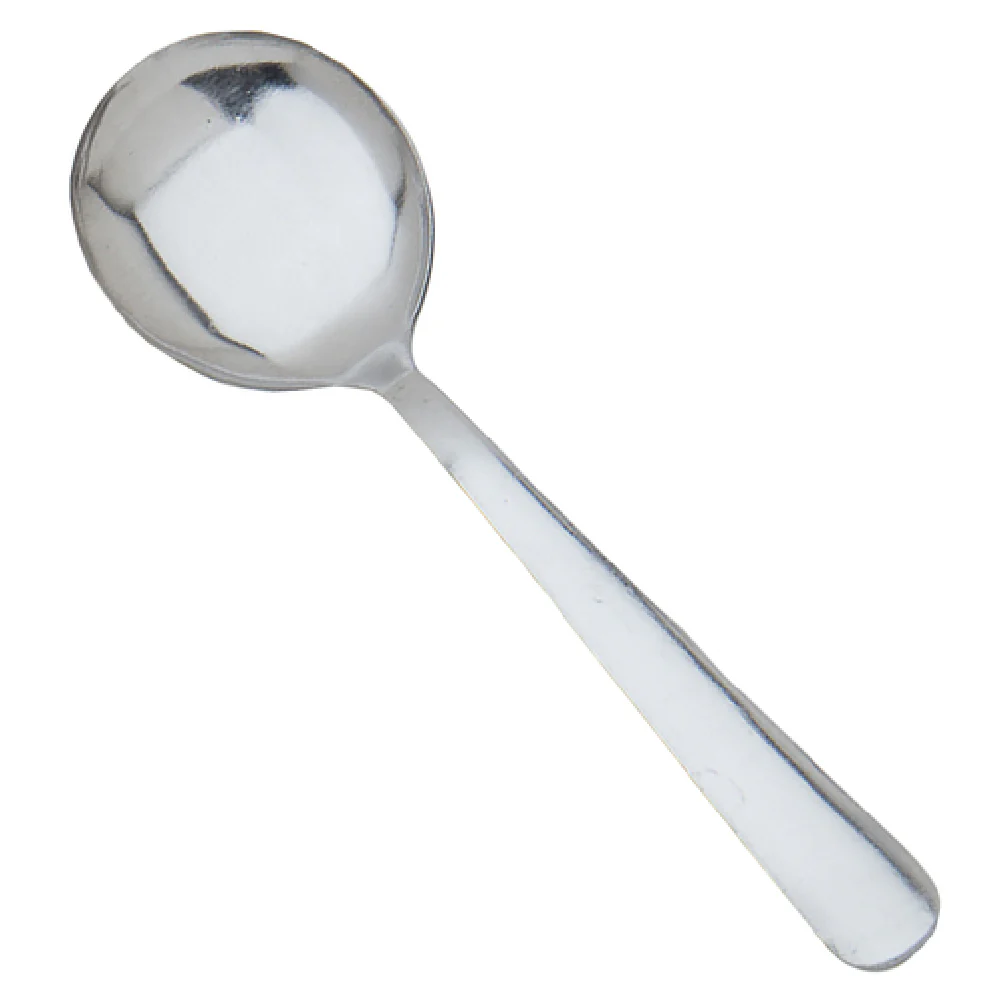 1880 Hospitality WM-32B 6-1/16 Inch Bouillon Spoon Medium Weight Stainless Steel Bright Polish