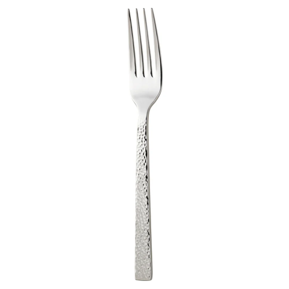 1880 Hospitality B327FDIF 9-1/8 Inch European Dinner Fork Hammered Finish 18/0 Stainless Steel