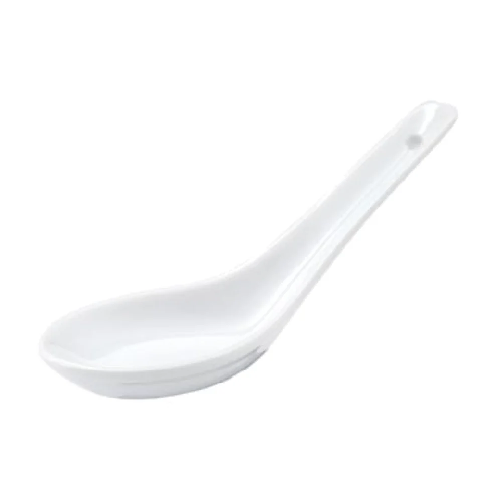 Revol 638963 5 Inch Length Chinese Spoon Glazed Porcelain White Revol 638963 5 Inch Length Chinese Spoon Glazed Porcelain White