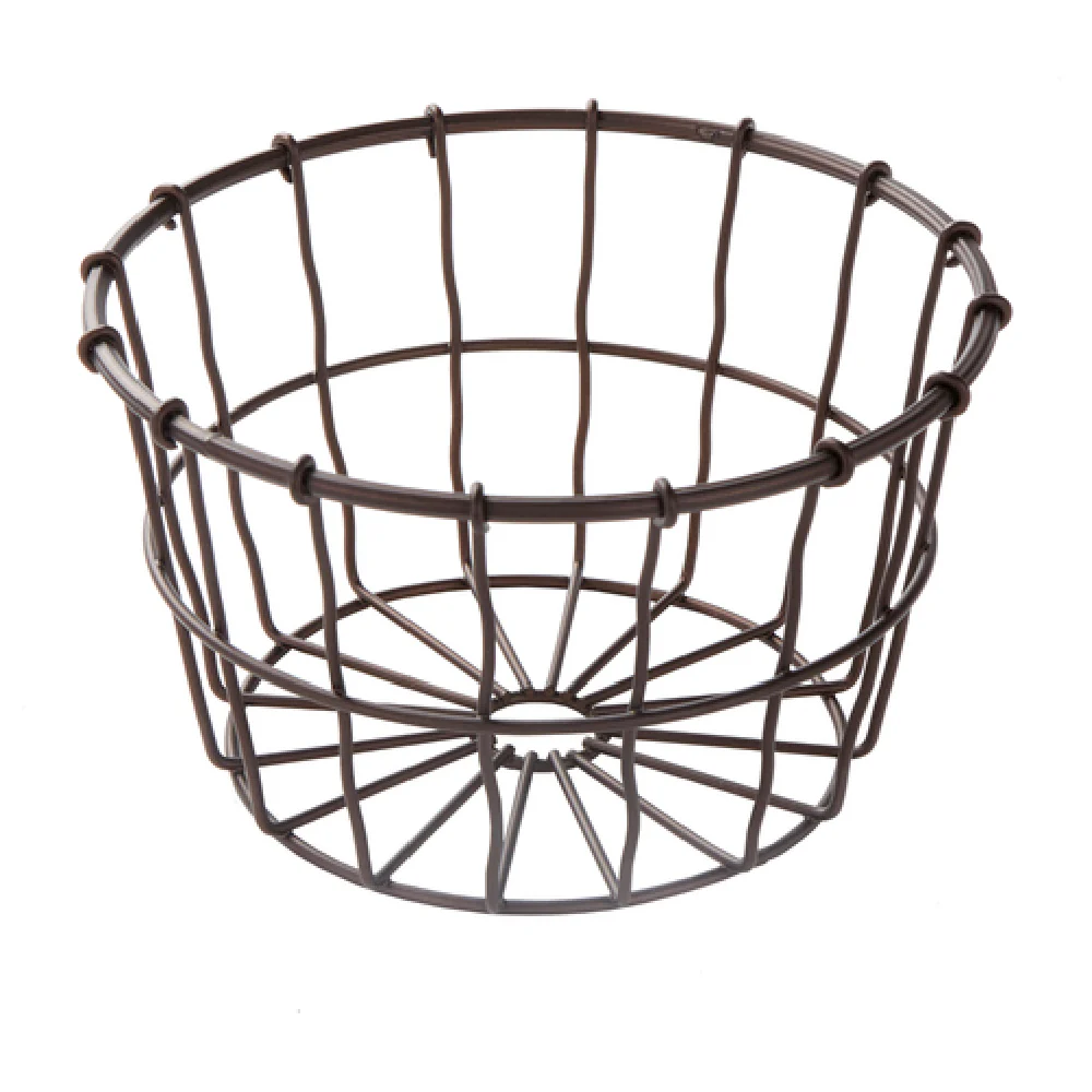 American Metalcraft WBBM 7 Inch Top Dia Round Wire Basket Bronze Hand Wash Only