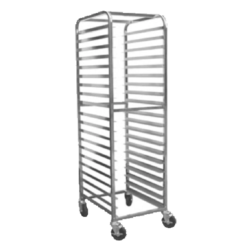 GSW USA AAR-2022W 21 Inch Bun Pan Rack Open Sides Aluminum with 20 Pan Capacity