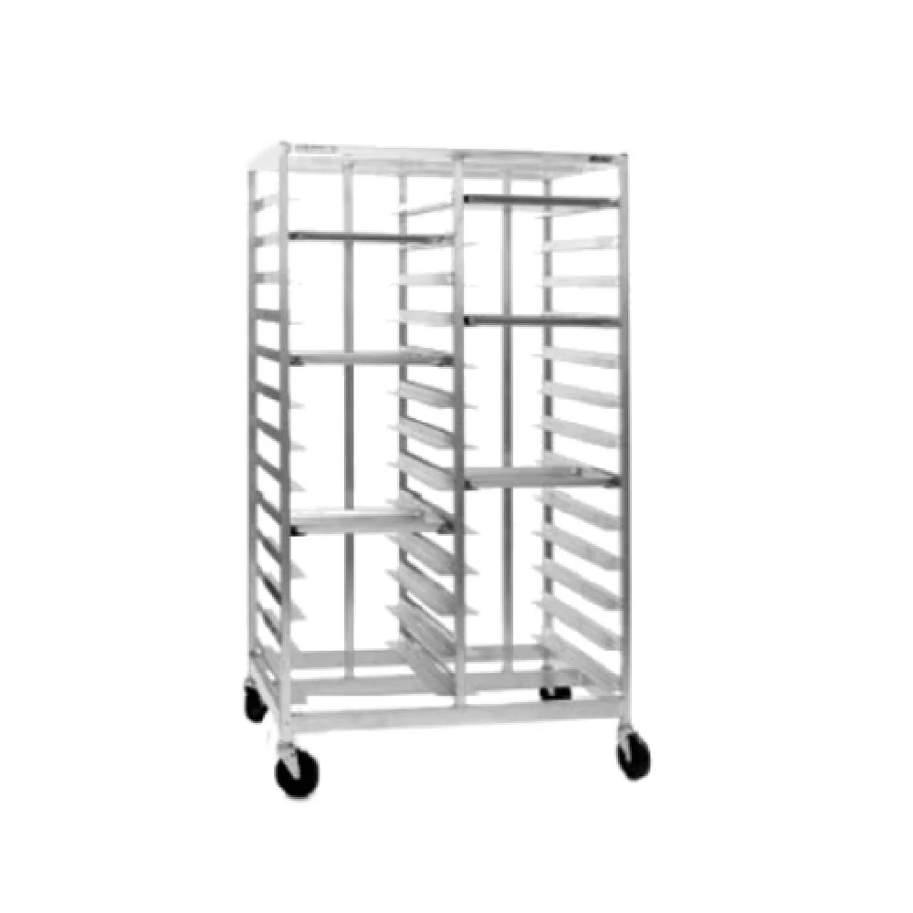 Eagle OUR-1452-4 41 Inch Mobile Tray Rack Four Compartment Aluminum with Open Frame Eagle OUR-1452-4 41 Inch Mobile Tray Rack Four Compartment Aluminum with Open Frame