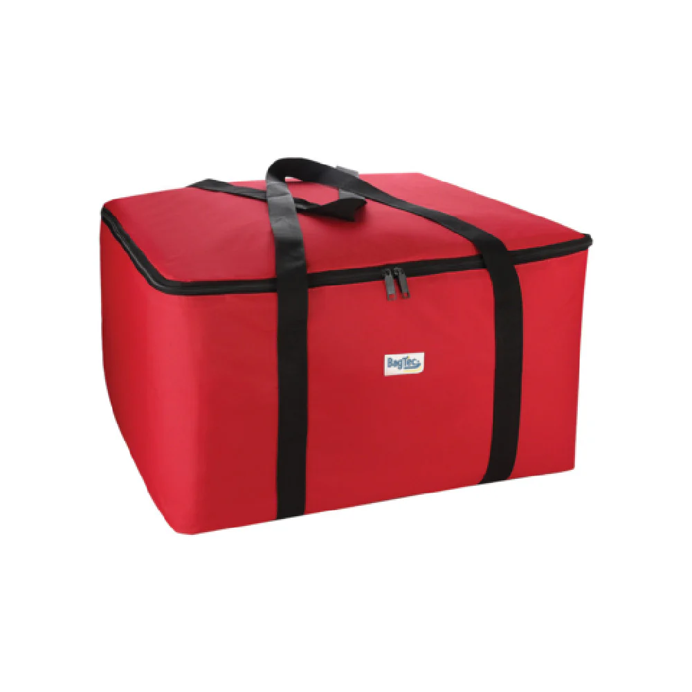CAC China BTCA-1222R 22 Inch Catering Delivery Bag Insulated Red Nylon CAC China BTCA-1222R 22 Inch Catering Delivery Bag Insulated Red Nylon