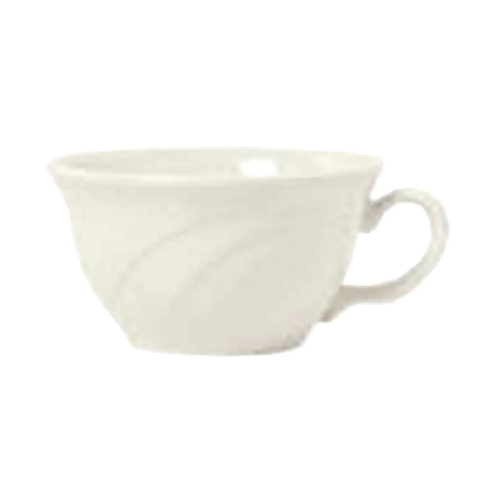 Libbey 950038074 7 Oz Cascade Pattern Tea Cup Flint China 4-1/2 Inch Diameter