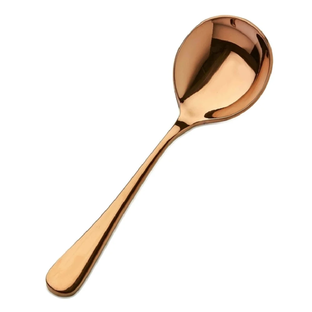 Bon Chef S4001RG 6-3/8 Inch Bouillon Spoon Rose Gold 18/10 Stainless Steel