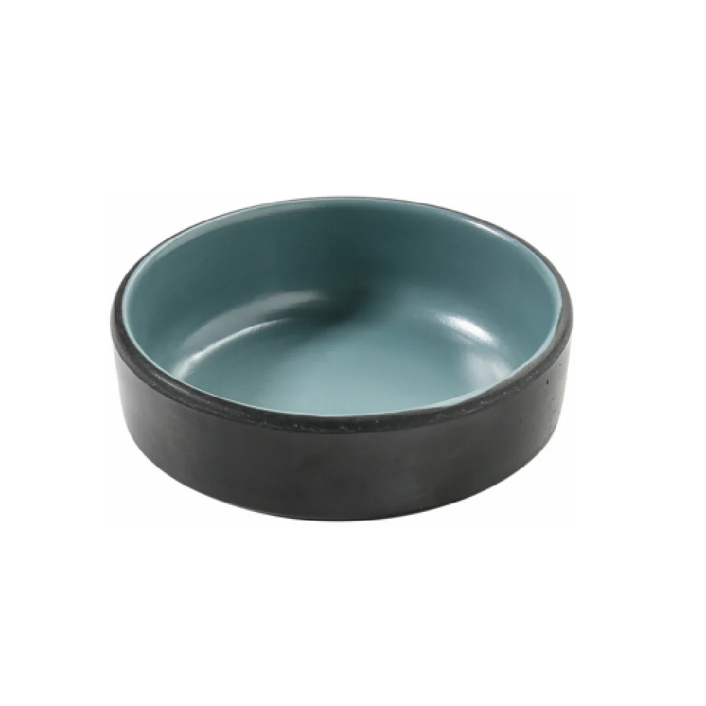 Yanco BM-4003TL 3 Inch Sauce Dish 2 Oz Melamine Gray and Teal 6 Dozen Yanco BM-4003TL 3 Inch Sauce Dish 2 Oz Melamine Gray and Teal 6 Dozen