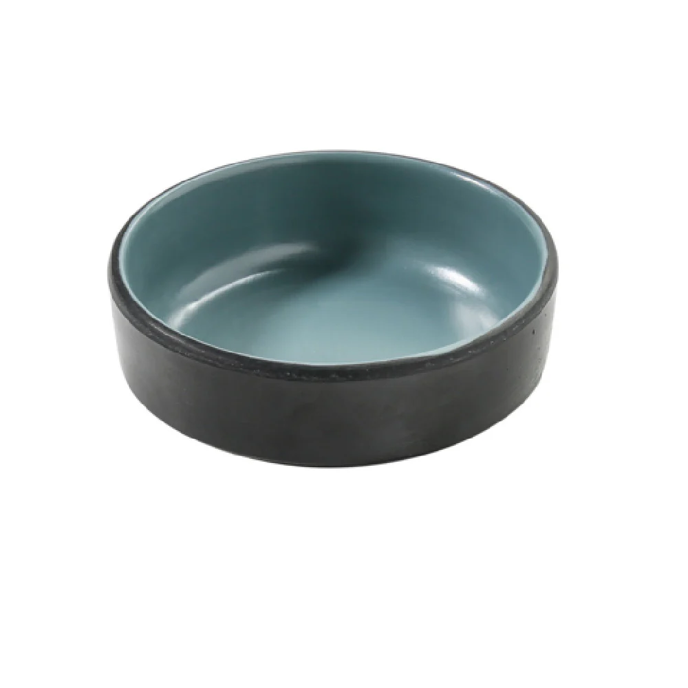 Yanco BM-4003TL 3 Inch Sauce Dish 2 Oz Melamine Gray and Teal 6 Dozen Yanco BM-4003TL 3 Inch Sauce Dish 2 Oz Melamine Gray and Teal 6 Dozen