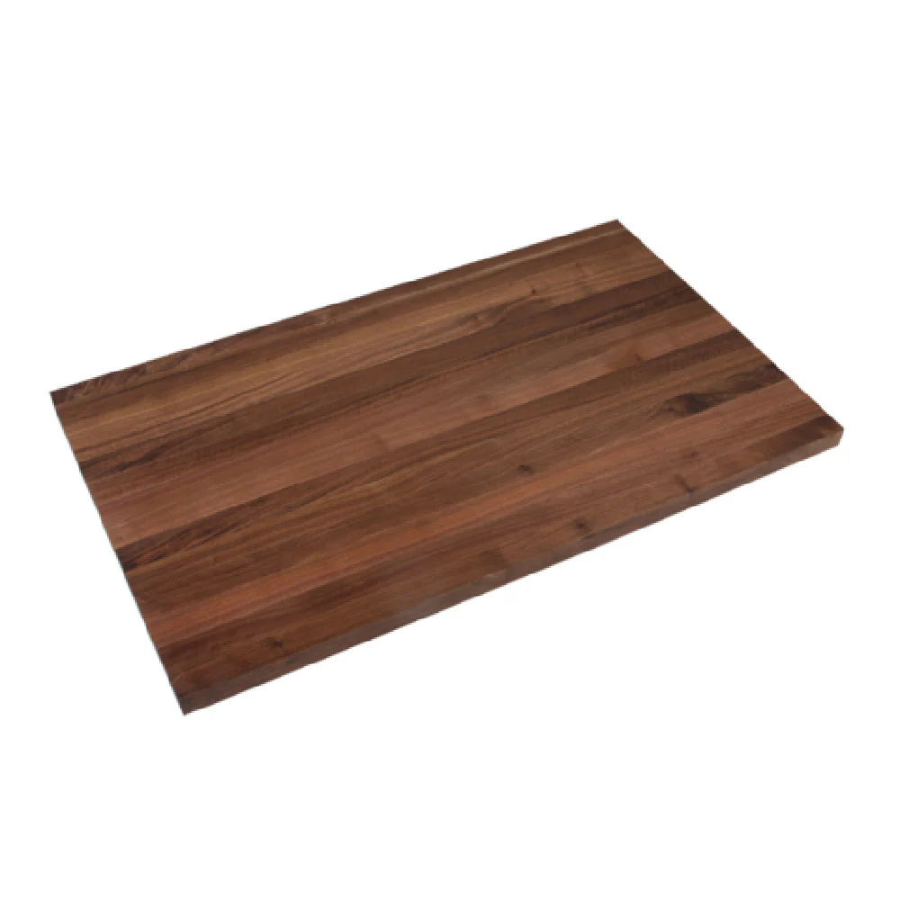 John Boos WALRS12-O 12 Inch Straight Backsplash American Black Walnut Oil Finish