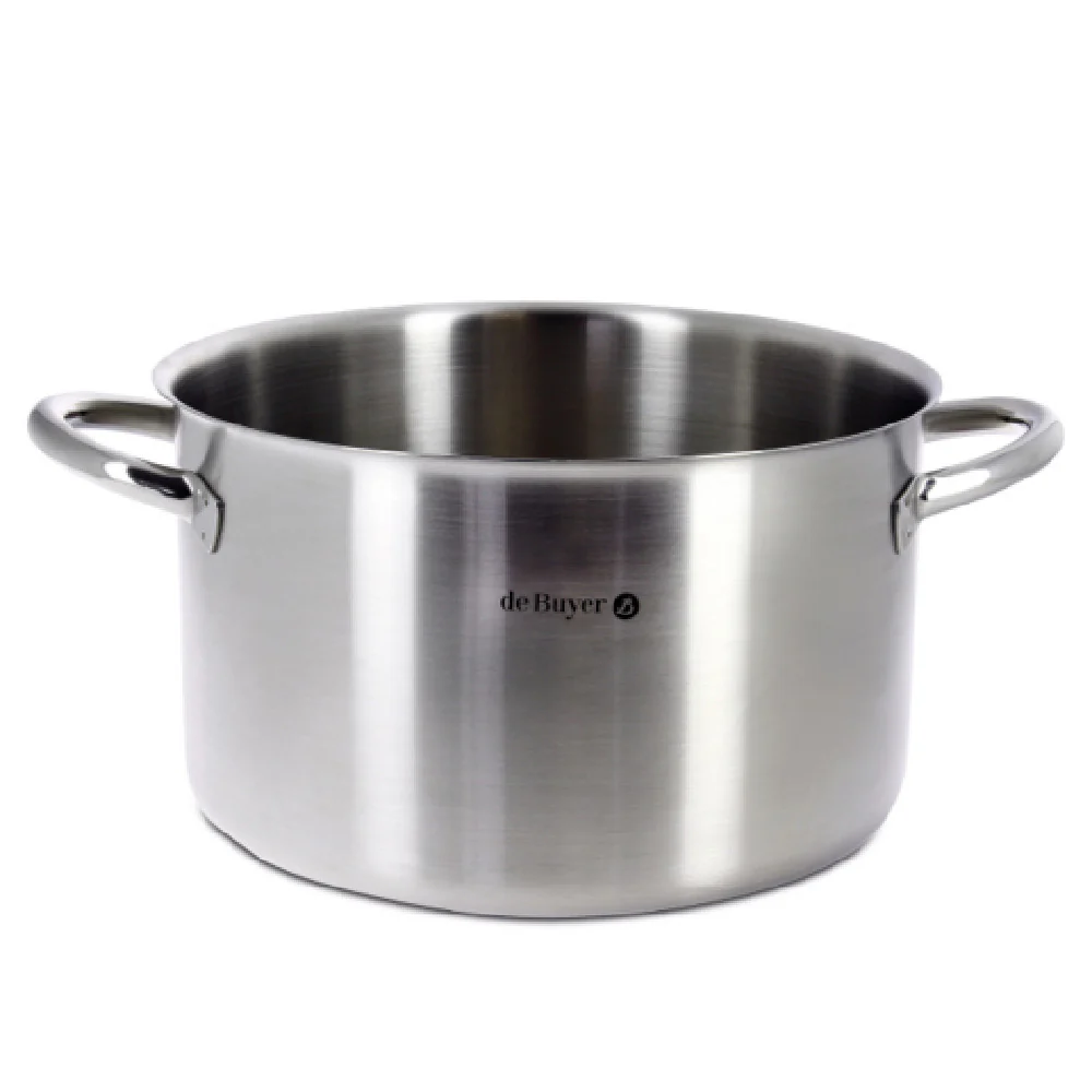 JB Prince S465 20 7.9 Inch Diameter Stock Pot 4.2 Quart Stainless Steel with Durability