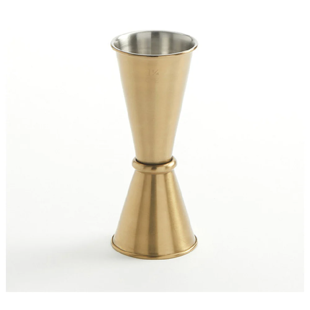 American Metalcraft JGG4 1 Oz Jigger Rolled Edge Gold Finish Stainless Steel American Metalcraft JGG4 1 Oz Jigger Rolled Edge Gold Finish Stainless Steel
