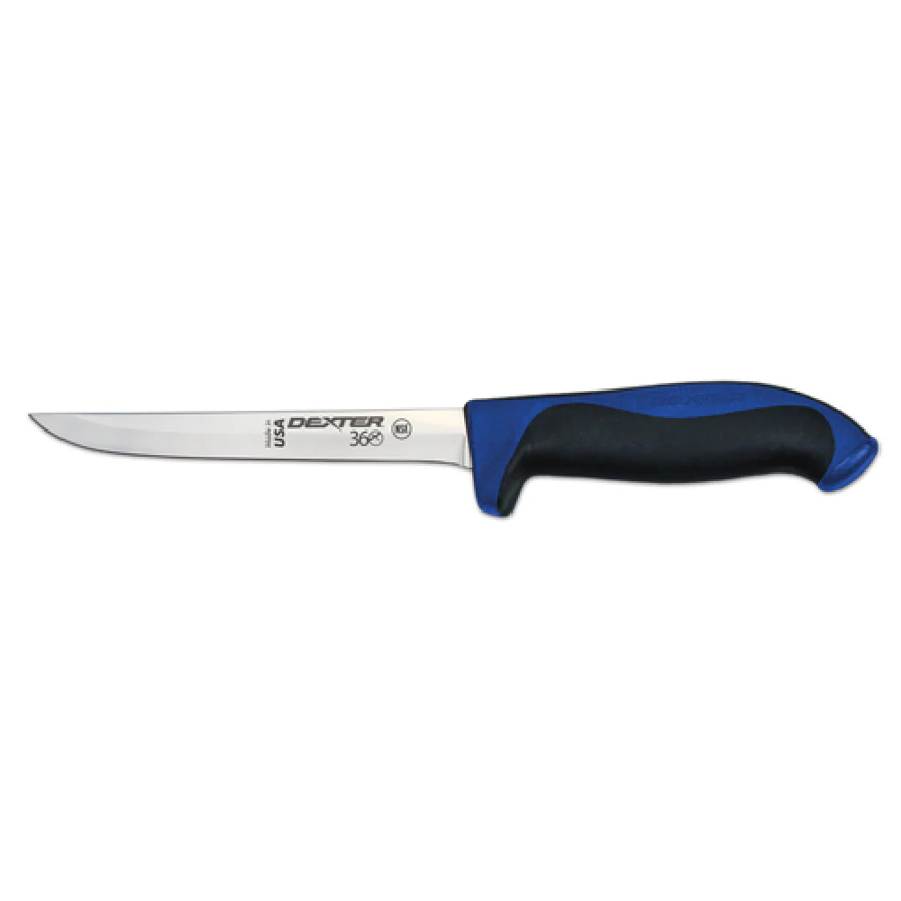 Dexter Russell S360-6NC-PCP 6 Inch Narrow Boning Knife High Carbon Steel Blue Handle