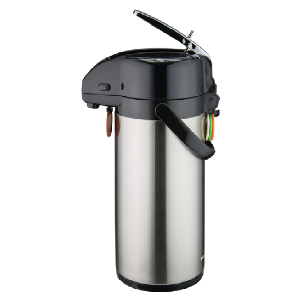 Winco APSK-725 2.5 Liter Airpot Lever-Top Double Wall Insulated Stainless Steel