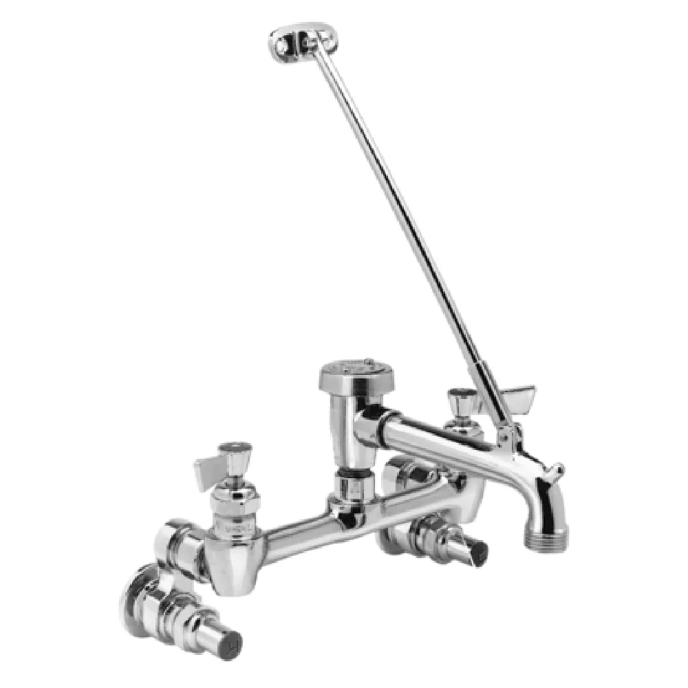 Fisher 8261 1/2 Inch Inlet Wall Mount Vacuum Breaker Service Sink Faucet Polished Chrome Fisher 8261 1/2 Inch Inlet Wall Mount Vacuum Breaker Service Sink Faucet Polished Chrome