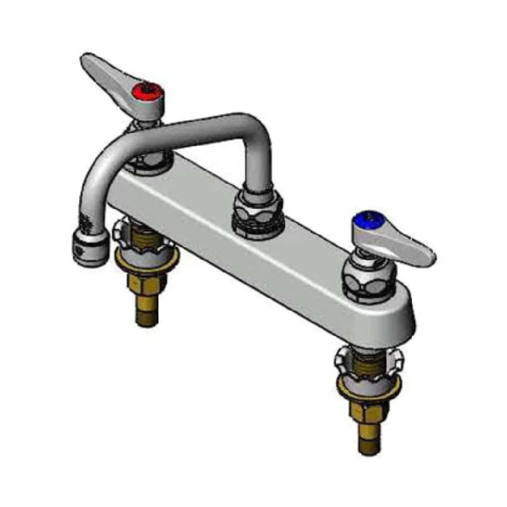 T&S Brass B-1120-XS Workboard Faucet Deck Mount With 8