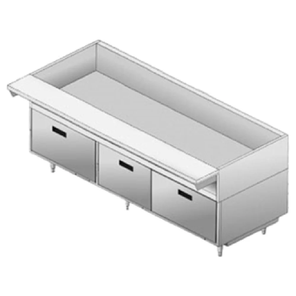 Delfield F17DD73 73 Inch Equipment Stand Drawer Base with 19 and 27 Inch Drawers Delfield F17DD73 73 Inch Equipment Stand Drawer Base with 19 and 27 Inch Drawers