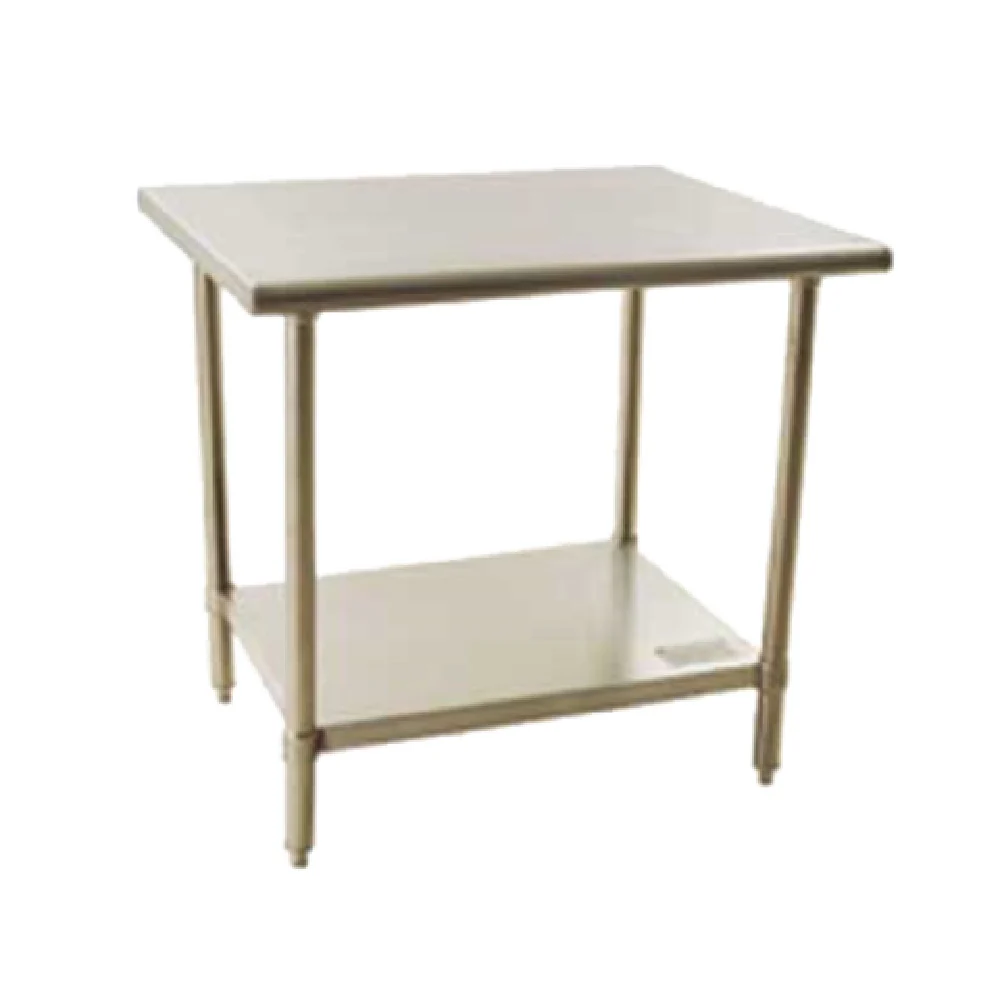 Eagle BPT-2424EL 24 Inch Stainless Steel Work Table with Flat Top