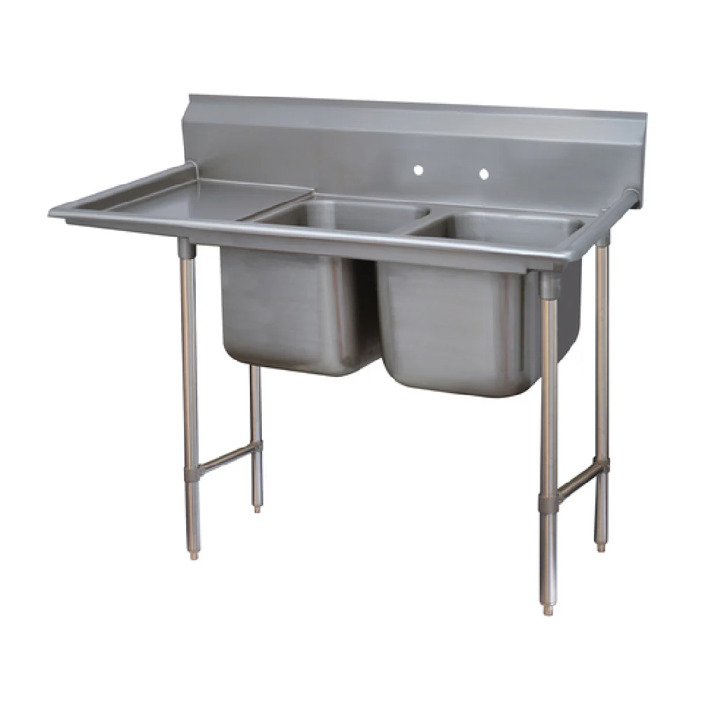 Advance Tabco 93-42-48-24L Sink 24 Inch With Left-hand Drainboard Stainless Steel
