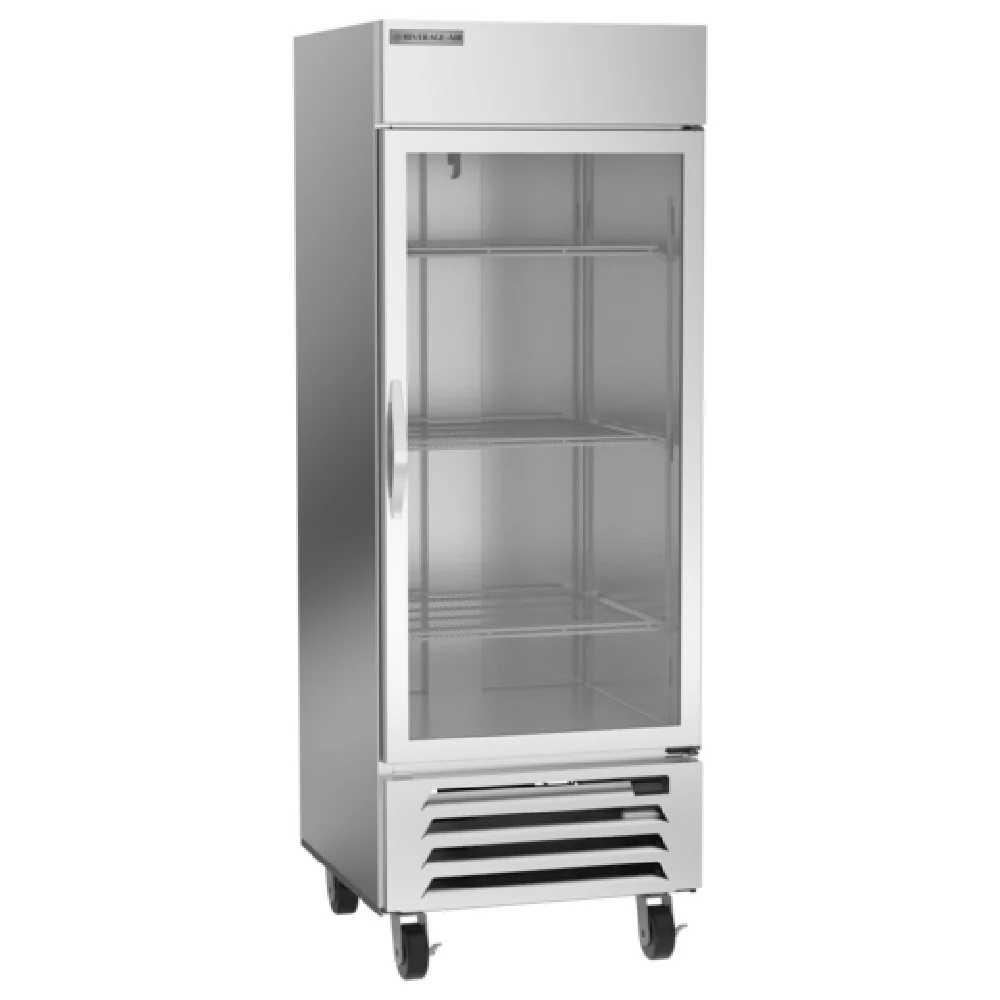 Beverage Air HBF27HC-1-G 30 Inch All Stainless Steel Freezer Reach-In 25.97 cu Ft Beverage Air HBF27HC-1-G 30 Inch All Stainless Steel Freezer Reach-In 25.97 cu Ft
