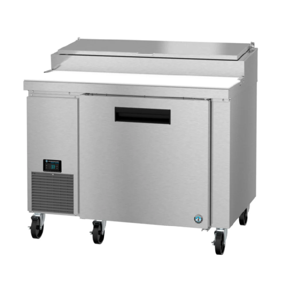 Hoshizaki PR46A 46 Inch Refrigerated Counter Pizza Prep Table with 11 cu ft Capacity