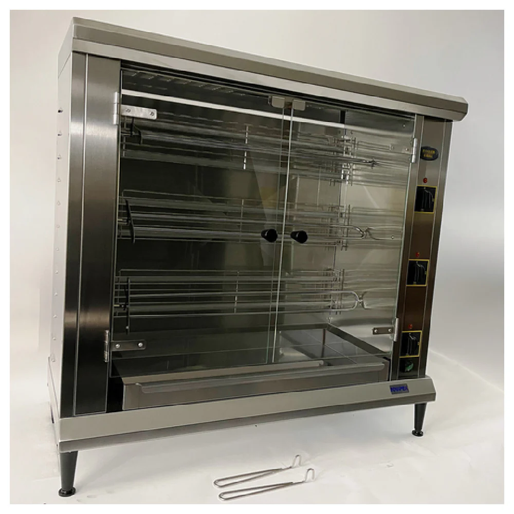 Equipex RBE-12/1 37 Inch Electric Rotisserie Oven Water Bath Stainless Steel
