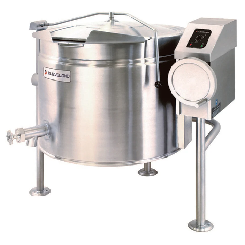 Cleveland KEL40TSH_240/60/3 45 Inch Manual Tilting Electric Kettle with 316 Stainless Steel