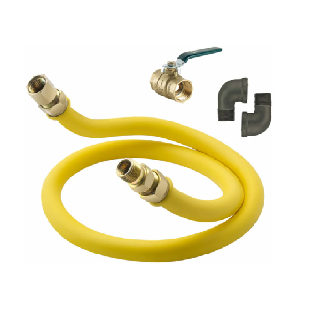 Krowne S7548K 3/4 Inch I.D. Stationary Gas Connector Kit with Elbows and Valve