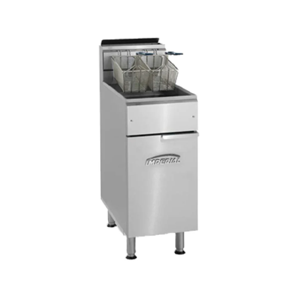 Imperial IFS-50_LP 15 Inch 50 lb Deep Fryer Gas Floor Model 140000 BTU with Baskets