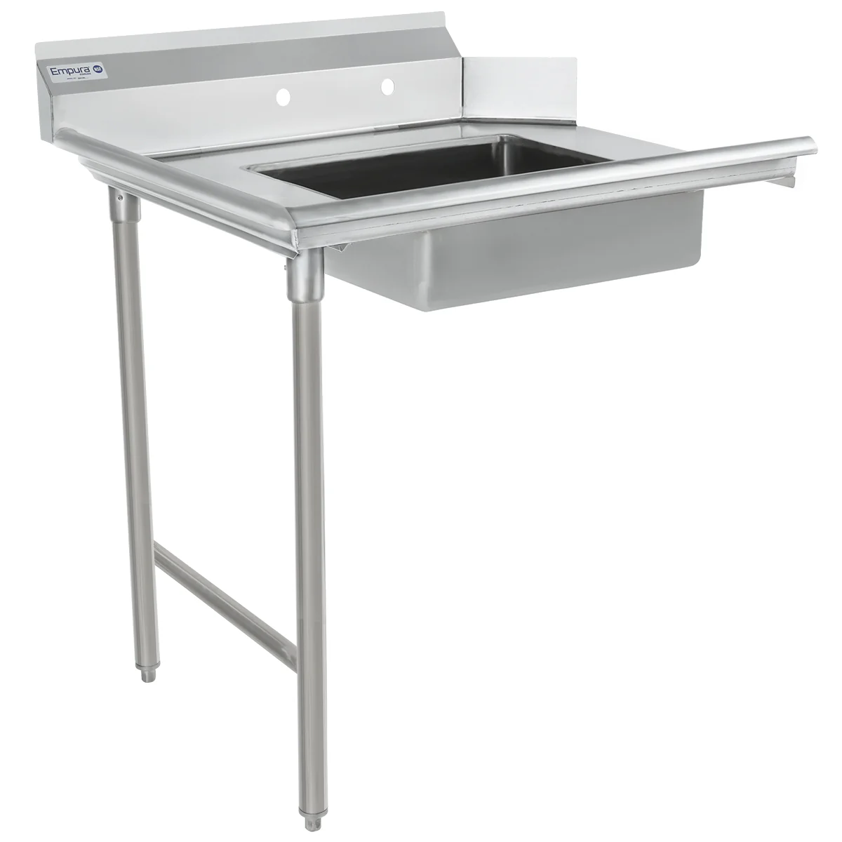 Empura ESDT36L 36 Inch Soiled Dishtable Stainless Steel Straight Design with Pre-rinsebowl Empura ESDT36L 36 Inch Soiled Dishtable Stainless Steel Straight Design with Pre-rinsebowl