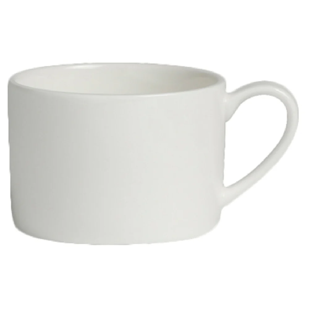 Steelite 6940E643 4-1/2 Oz Can Cup Porcelain Microwave Dishwasher Safe