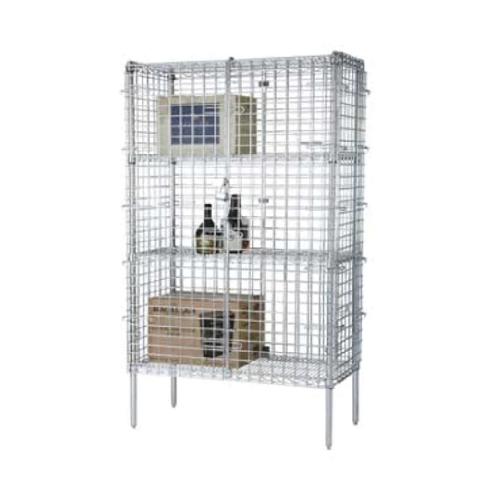 1880 Hospitality FSSEC18604 60 Inch Security Cage Wire Construction Chrome Finish