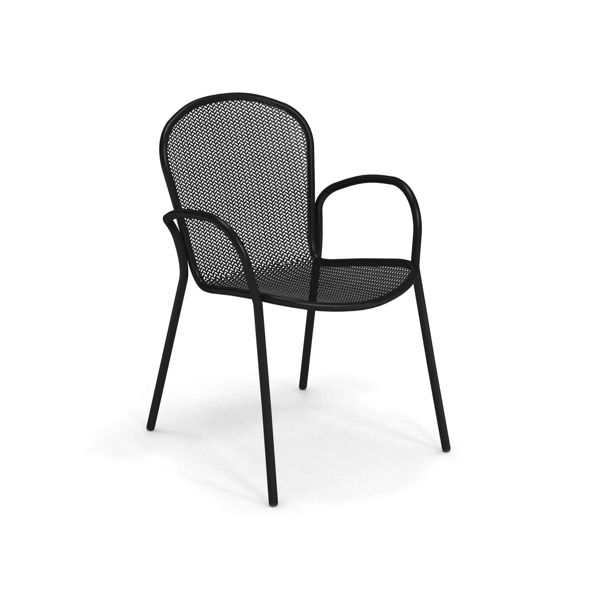 emuamericas llc E458-24 23 Inch Stacking Outdoor Chair with Steel Mesh Seat