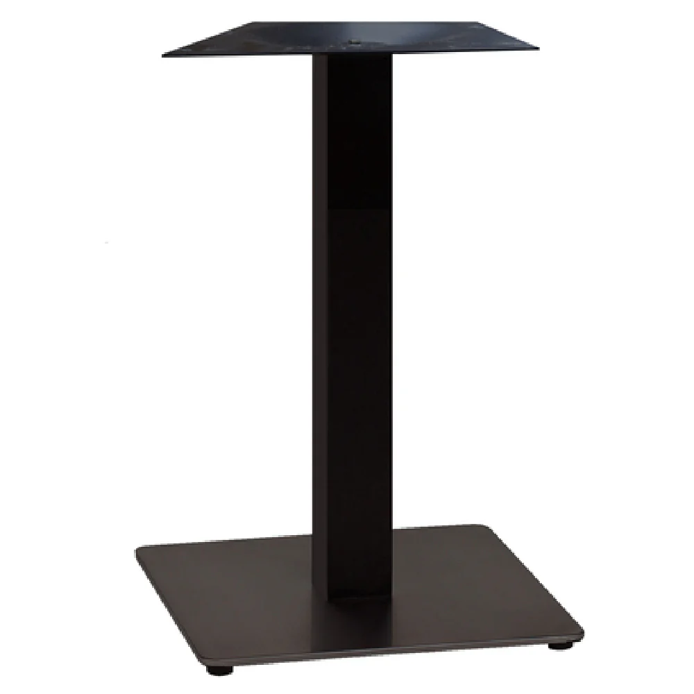 Grosfillex US503017 18 Inch Aluminum Square Dining Table Base with Powder Coat Finish