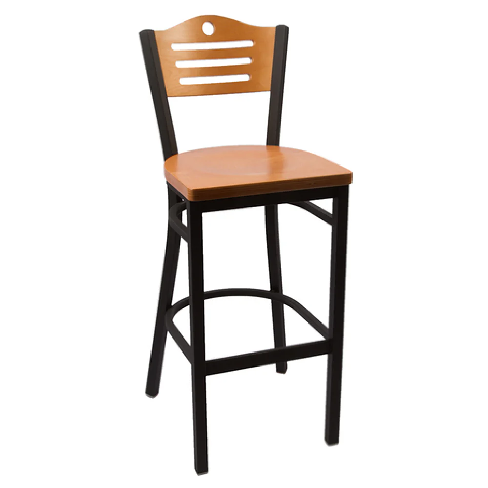 JMC Furniture EAGLE SERIES CC BARSTOOL WOOD Bar Stool Indoor Wood Seat Metal Frame with Footrest JMC Furniture EAGLE SERIES CC BARSTOOL WOOD Bar Stool Indoor Wood Seat Metal Frame with Footrest