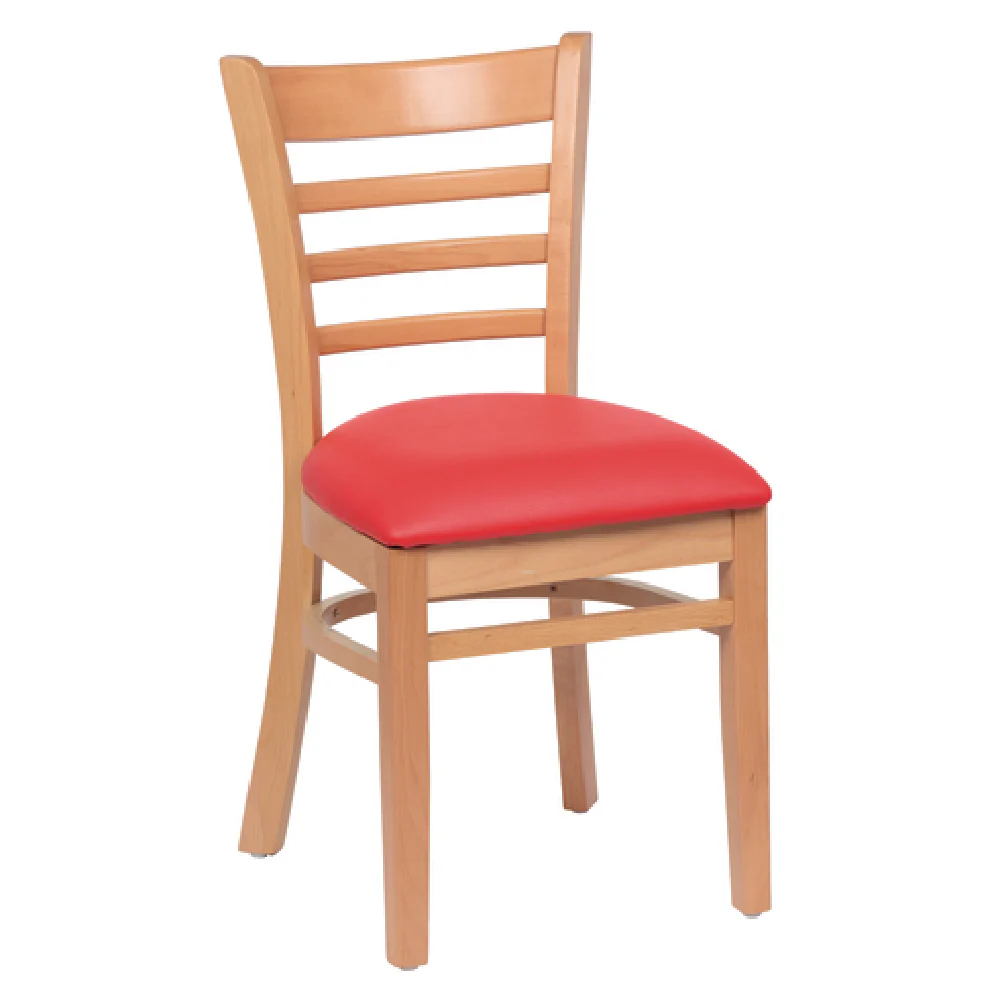 Royal Industries ROY 8001 N RED Side Chair Ladder Back 17