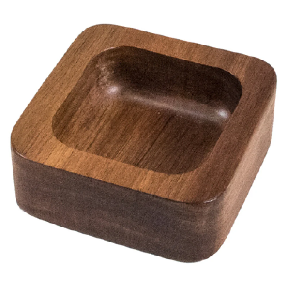 On The Table 1001 3-1/2 Inch Square Bowl Wood Acacia Dishwasher Safe