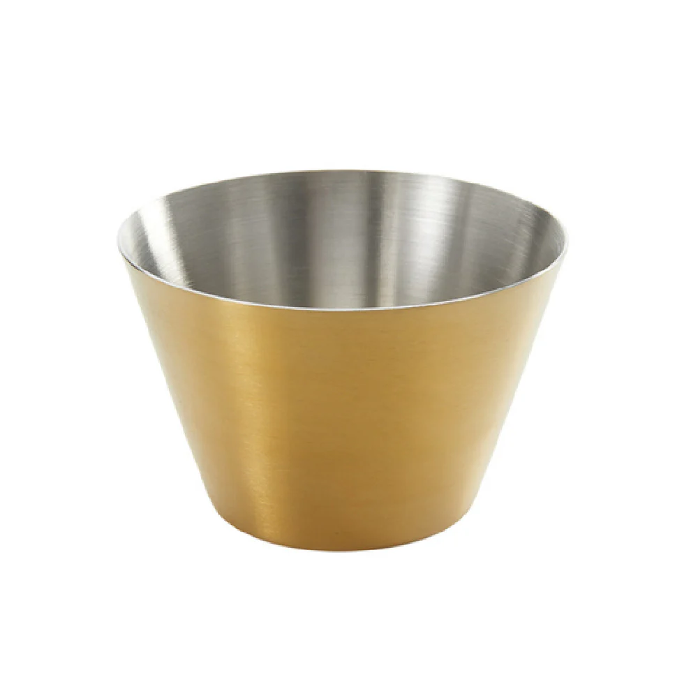 American Metalcraft SATSCG4 4 Oz Round Sauce Cup Gold Stainless Steel