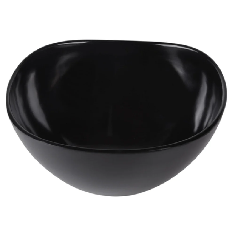 GET Enterprises M10OV-B 3 Qt Black Bowl BPA Free Melamine Dishwasher Safe