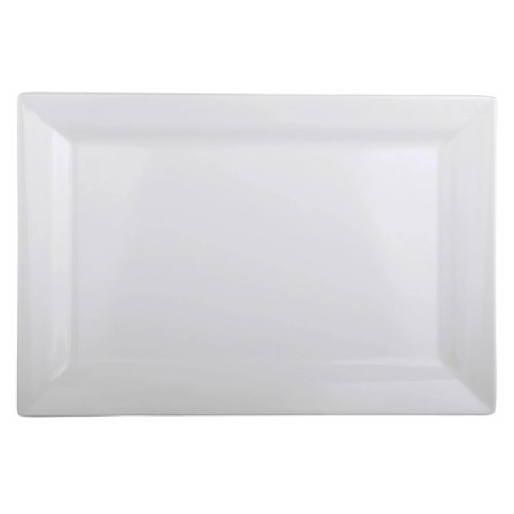 GET Enterprises D7511RC-W 11 Inch White Narrow Rim Melamine Plate
