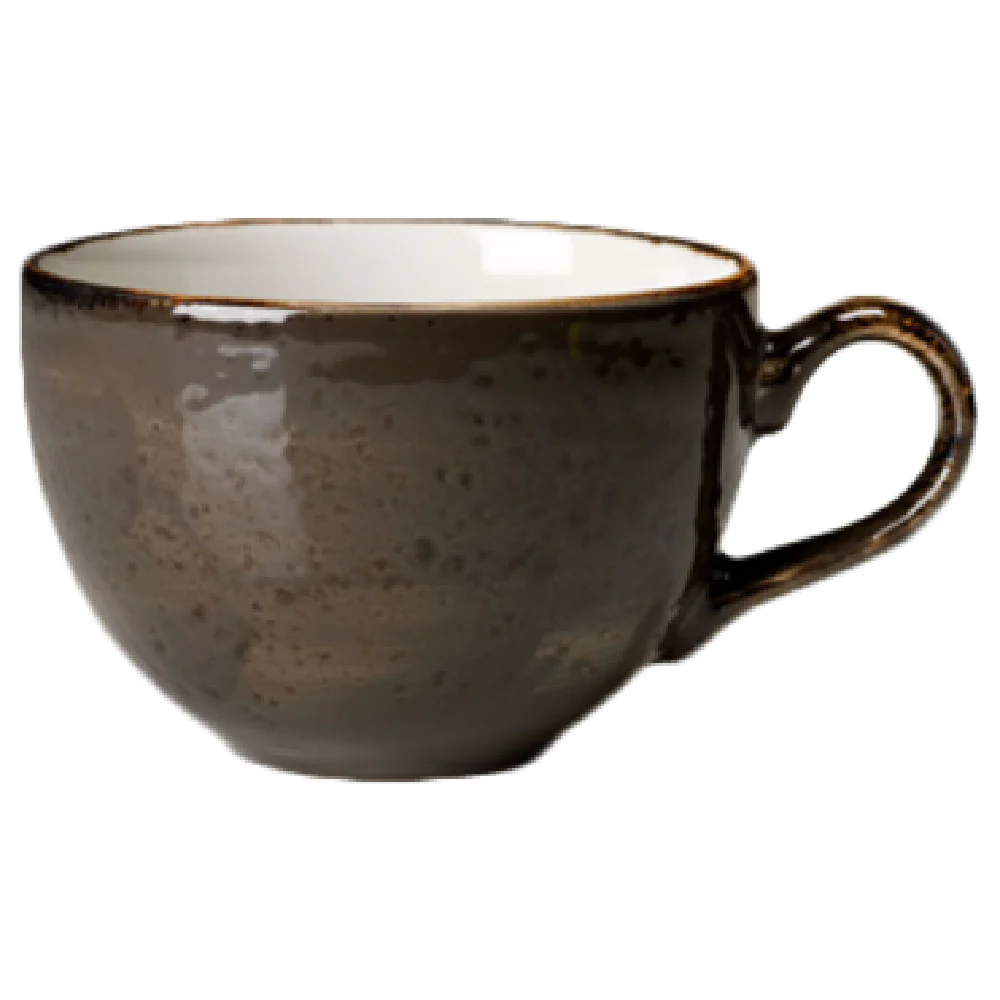 Steelite 11540189 8 Oz Cup Vitrified Ceramic Dishwasher Safe Craft Grey