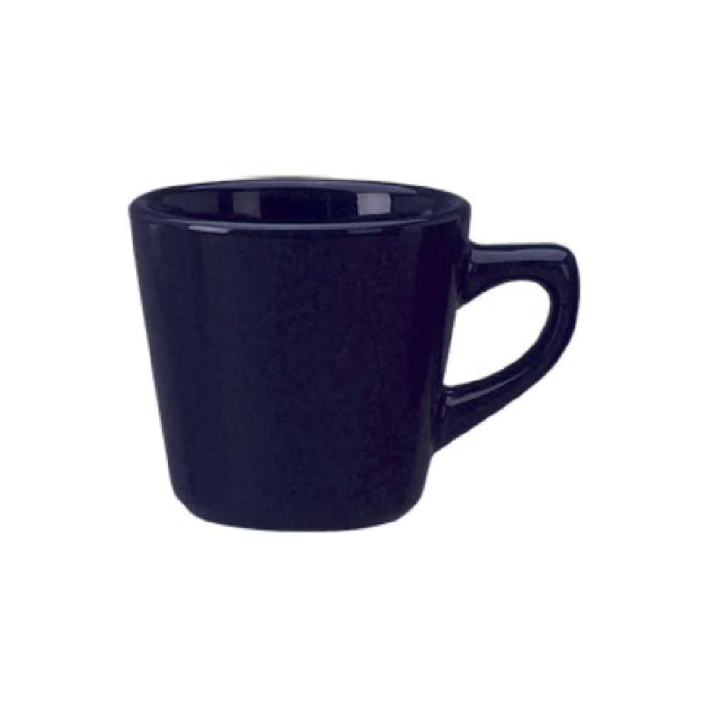 International Tableware CA-1-CB 7 Oz Tall Cup Cobalt Blue Ceramic with Handle