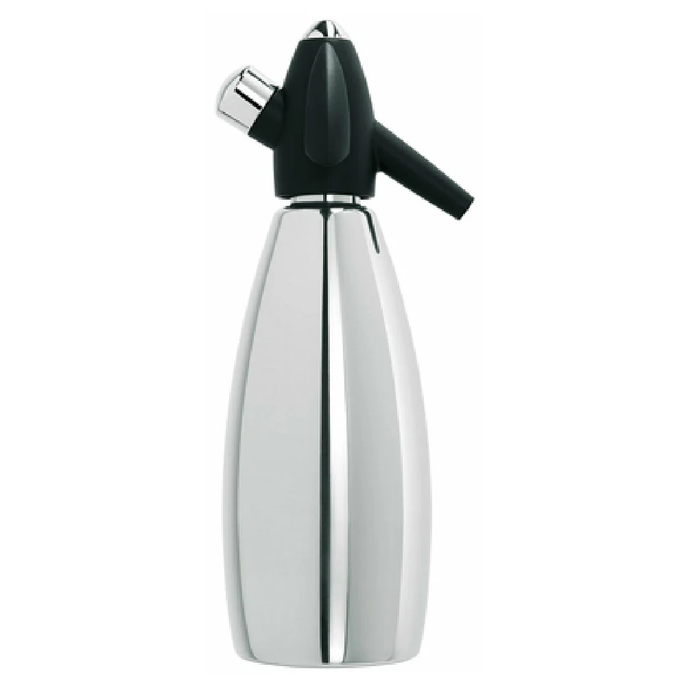 iSi Culinary 102001 1 Quart Soda Siphon with Measuring Tube Polished Stainless Steel
