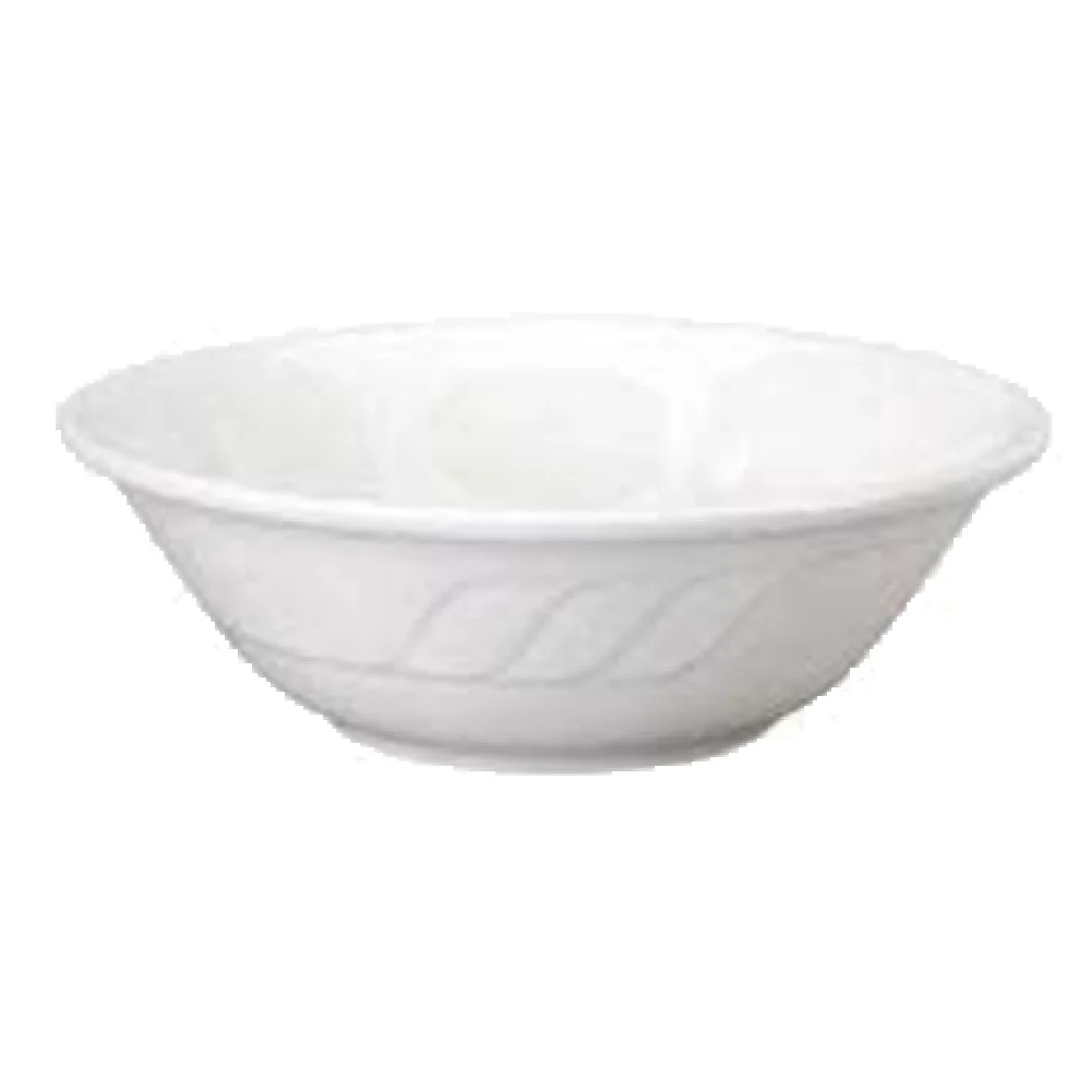 Vertex China SAU-79 46 Oz White Round Bowl with Sculpted Lines 9 Inch Vertex China SAU-79 46 Oz White Round Bowl with Sculpted Lines 9 Inch