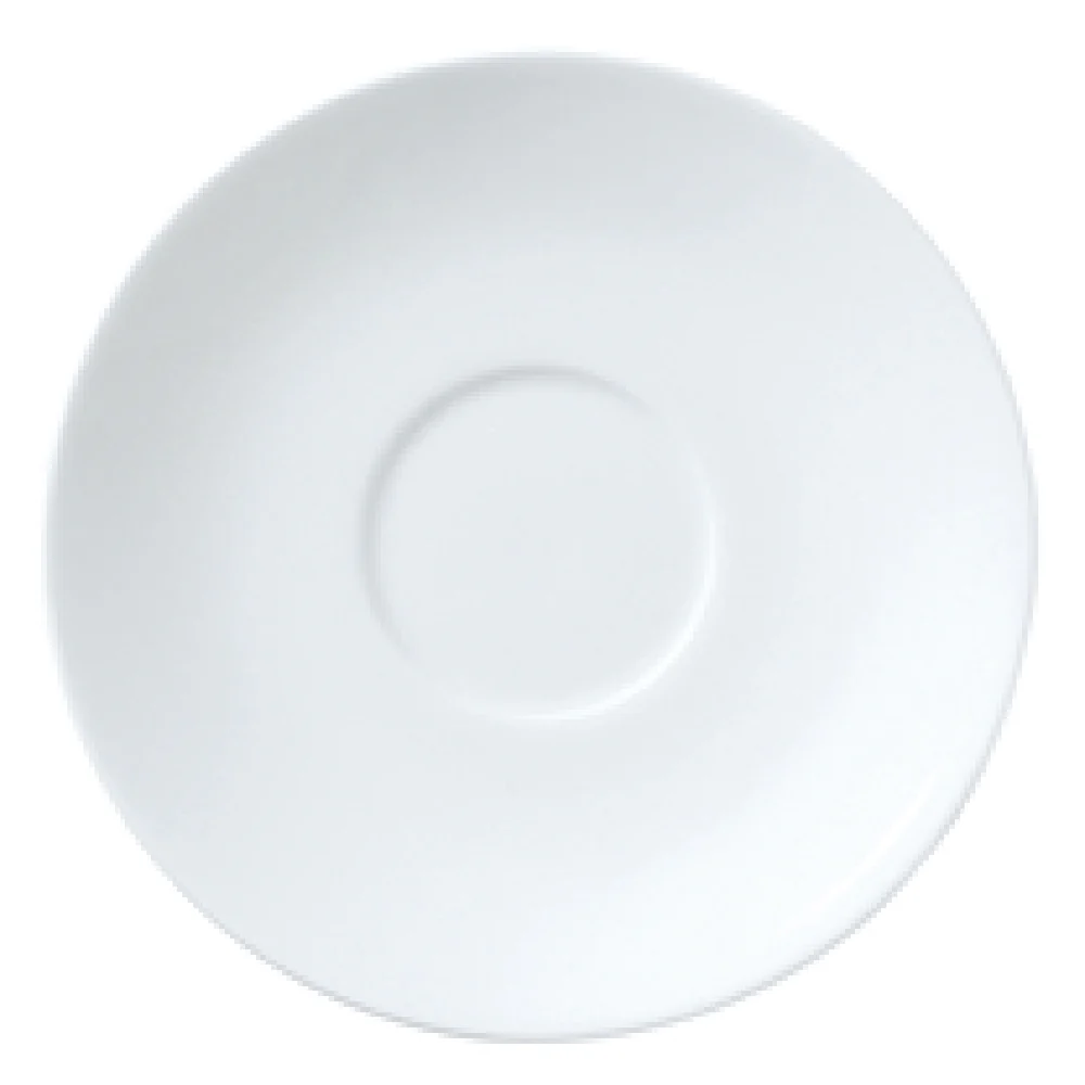 Steelite 82000AND0107 6.375 Inch Round Tea Saucer Soup Stand Bone China